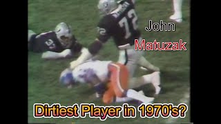 Matuszak Dirtiest Player In 1970sBroncos At Raiders [upl. by Attenehs75]