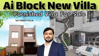 Ali Block Furnished New Villa For Sale aliblockbahriatownkarachi villaforsaleinbahriatown [upl. by Decamp]