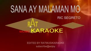 SANA AY MALAMAN MO ll RIC SEGRETO ll KARAOKE HD OPM [upl. by Aihcela]