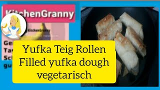 Gefüllter Yufka Teig Pfanne Börek Yufka Blätter Snack zum mitnehmen yummy heiss amp kalt vegetarisch [upl. by Bashee]