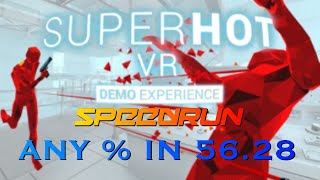 SUPERHOT VR Demo Speedrun in 5628 [upl. by Sidwell]