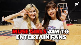 Muse Girls from Chinese Taipei entertain fans at FIBA Intercontinental Cup [upl. by Lateehs]