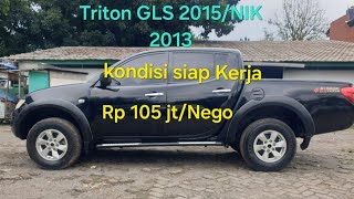 TERJUAL  Mitsubishi strada Triton GLS 4x4 2013 Rp 105 jt kondisi siap kerja [upl. by Ajna597]