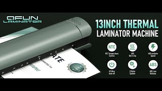 Laminator Machine 13 Inch Cold Thermal laminate machine [upl. by Ion]