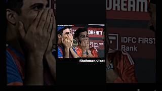 Shubman gill virat beautiful 🤩 moment shubmangill cute viratkohli cricketlover bonding shorts [upl. by Alleahcim]