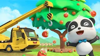 The Excavator Song  Construction Vehicles for Kids  Digger Cartoons  Super Rescue Team  BabyBus [upl. by Ayhdiv]