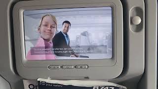 Lufthansa 7478 safety briefing video May 9th 2023 [upl. by Adriene]