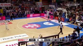 🔥🔥 Jarosław Mokros Co za wsad w kontrze ORLENBasketLiga PLKPL [upl. by Glennis]