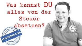 Was kann man von der Steuer absetzen [upl. by Vanny]