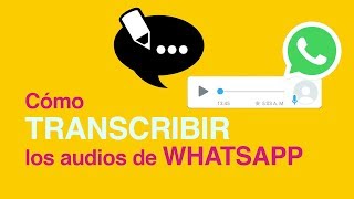 Cómo CONVERTIR los audios de WHATSAPP en textos [upl. by Nywloc]