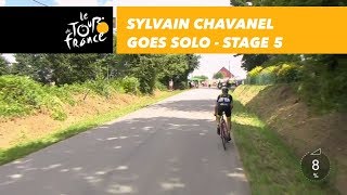 Sylvain Chavanel goes solo  Stage 5  Tour de France 2018 [upl. by Agna]