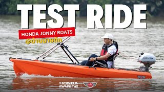 Exclusive Test Ride  Honda Jonny Boats by Honda Marine บ้านนายถึก 2024 [upl. by Eonak]