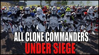 All Clone Commanders UNDER SIEGE by General Grievous  Men of War Star Wars Mod Battle Simulator [upl. by Orms]