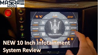 Essential Maserati GranTurismo Upgrade 10Inch Infotainment Radio Stereo Review [upl. by Kcirddehs]