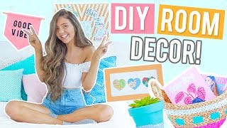 DIY Room Decor Ideas 2017 CHEAP  EASY Ideas Inspired by Pinterest [upl. by Schertz]