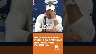 Auburn head coach Hugh Freeze on shocking loss to California [upl. by Kalli]