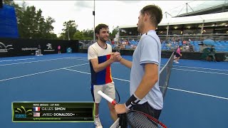 Gilles Simon v Jared Donaldson Match Highlights R1  Sydney International 2018 [upl. by Shamus]