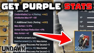 THIS IS HOW YOU GET PURPLE STATS  Undawn [upl. by Assiralk]