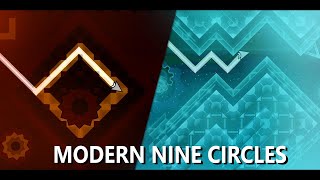 Making a MODERN NINE CIRCLES LEVEL  Geometry Dash [upl. by Mahalia]