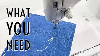 How to Free Motion Quilt for Beginners on a Regular Machine What You Need Basting amp Machine Setup [upl. by Nathanial447]