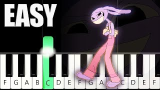 DIGITAL CIRCUS Slickback  EASY Piano Tutorial [upl. by Prudi]