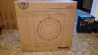 Klipsch spl120unboxing [upl. by Itirahc]