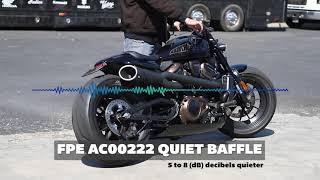 Installing FPE AC00222 Quiet Baffles Harley Indian Motorcycle Aftermarket [upl. by Ikuy]