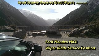 Ford Mondeo Wiper Service Position DIY [upl. by Haerle]