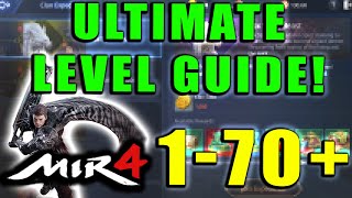 MIR4  ULTIMATE LEVELING GUIDE Best Tips and Tricks for Level 170 Where to Level [upl. by Kayla]