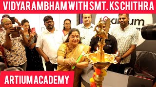 Artium Academy Vidyarambham with Smt KS Chithra [upl. by Yxel648]