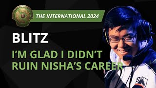 BLITZ We Could DISBANDED Like 20 Times  Dota 2 TI 2024 Interview [upl. by Annohsak]