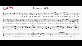 La Marcia dei Re Magi  Flauto dolce  Note  Spartito  Instrumental  karaoke  Canto  Musica [upl. by Adaran375]