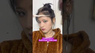 EPIC KPOP Hairstyle Hack for Asian Slim Face hairstyle hairstylegirl asianhairstyle [upl. by Allemrac149]