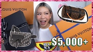 Luxury Bag Haul  Dior Homme Kim Jones  Louis Vuitton Virgil Abloh SS19 [upl. by Remle]