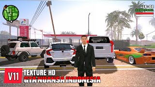 UPDATE GTA SA LITE NUANSA INDONESIA FULL TEXTURE HD V11 TERBARU [upl. by Airdnna]