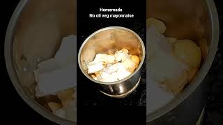 Homemade no oil veg mayonnaise recipe homemademayonnaise shorts shortsyt shortsfeed viralrecipe [upl. by Kirwin]