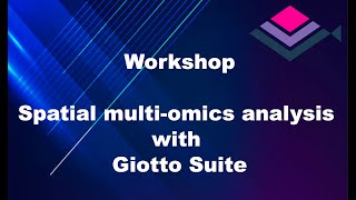 Giotto workshop 2024 Data formatting and Preprocessing [upl. by Hope]