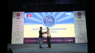 Top 40 Data Scientists under 40 Award in India  Vijay Pravin Maharajan [upl. by Dabney]