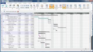 MindView 5  Improved Gantt Chart Mode Ribbon for Easy Access to Commands [upl. by Noynek571]