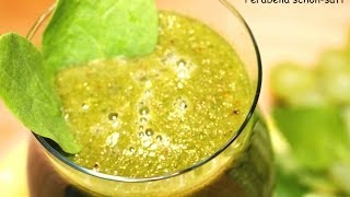 SpinatMelonenSmoothie mit und ohne Thermomix® zuzubereiten [upl. by Bronwyn]