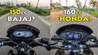 Riding 2024 Bajaj Pulsar 150 amp Honda SP 160 Which one Feels Better on Road [upl. by Jane852]