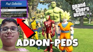 HOW TO INSTALL ADDONPEDS IN GTA 5  THOR IN GTA 5  GTA 5 MODS 2024  HINDIURDU  ULTIMATEorzo [upl. by Eiralih]