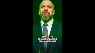 Triple Hs Big WWE Announcement on Peacock Preview Special TripleH WWE Peacock shorts [upl. by Aira]