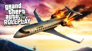 CRASHING A PLANE IN TO THE PD  GTA RP [upl. by Jacinthe]