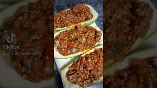 Calabacines rellenos de carne molida 🤗 [upl. by Darmit]