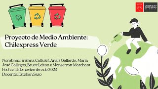 Proyecto de Medio Ambiente  Electivo [upl. by Elaine]