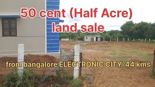 50 cents half acre land sale near Shoolagiri Bangalore ecity 44 kms [upl. by Merrie]