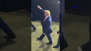 Shocking moment a cell phone is THROWN at Trump [upl. by Arrehs]