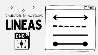 Calidades de linea en AutoCAD [upl. by Baptlsta]