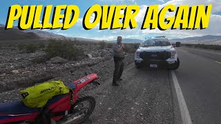 Honda 450 RL in Death Valley  Pulled Over Again  Dusty Lizard [upl. by Tracy337]